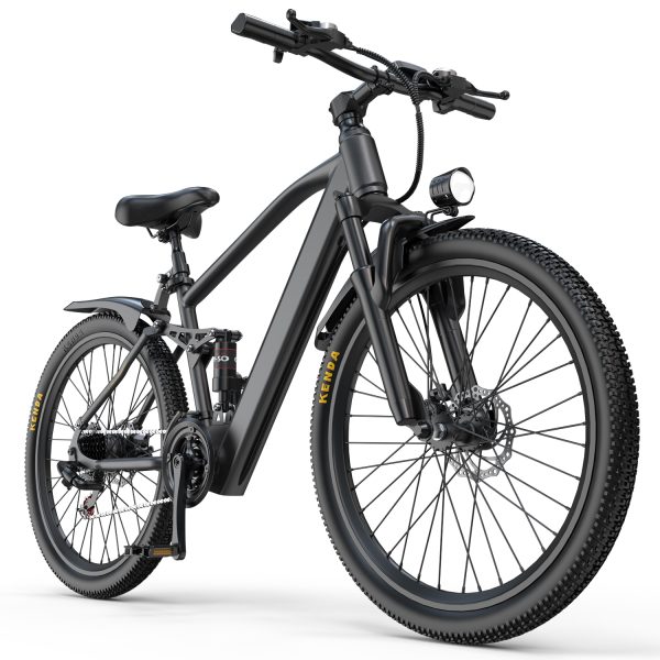 Aairsk Gt900 Electric Mountain Bike 26", 25MPH Max Speed, Up to 40miles, 7/21 Speeds & Dual Suspension, 750W Peek Motor Ebike for Adults Urban Commuter E-Bike - Image 4
