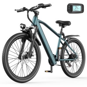 Unibike Electric Bike for Adults 26'',400W Mountain E Bike, 36V 10AH UL2849, Blue